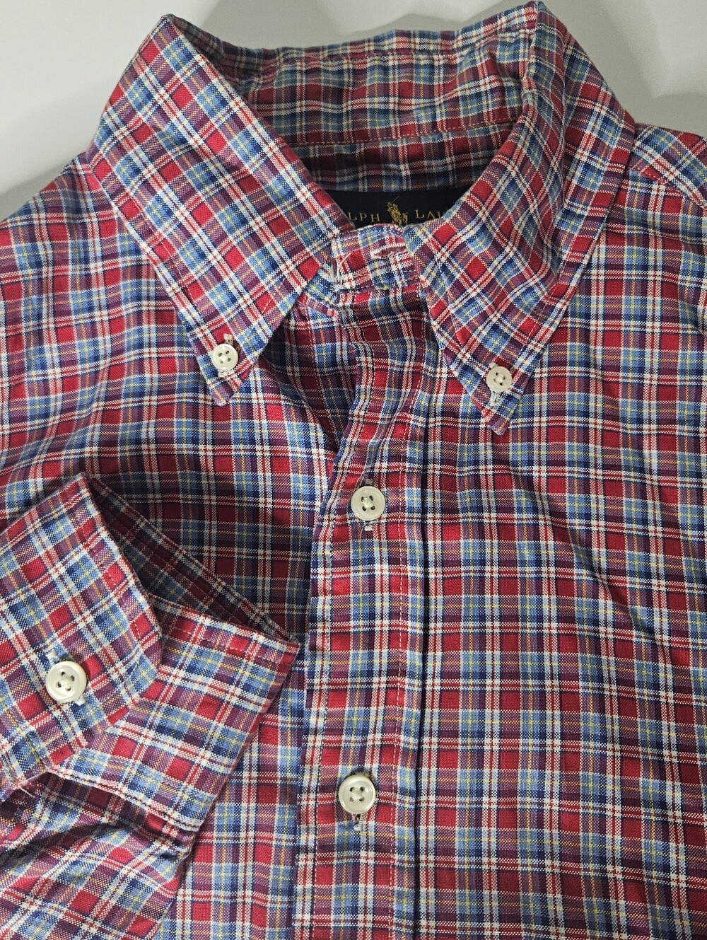 Ralph Lauren Red Plaid Button-Down Shirt